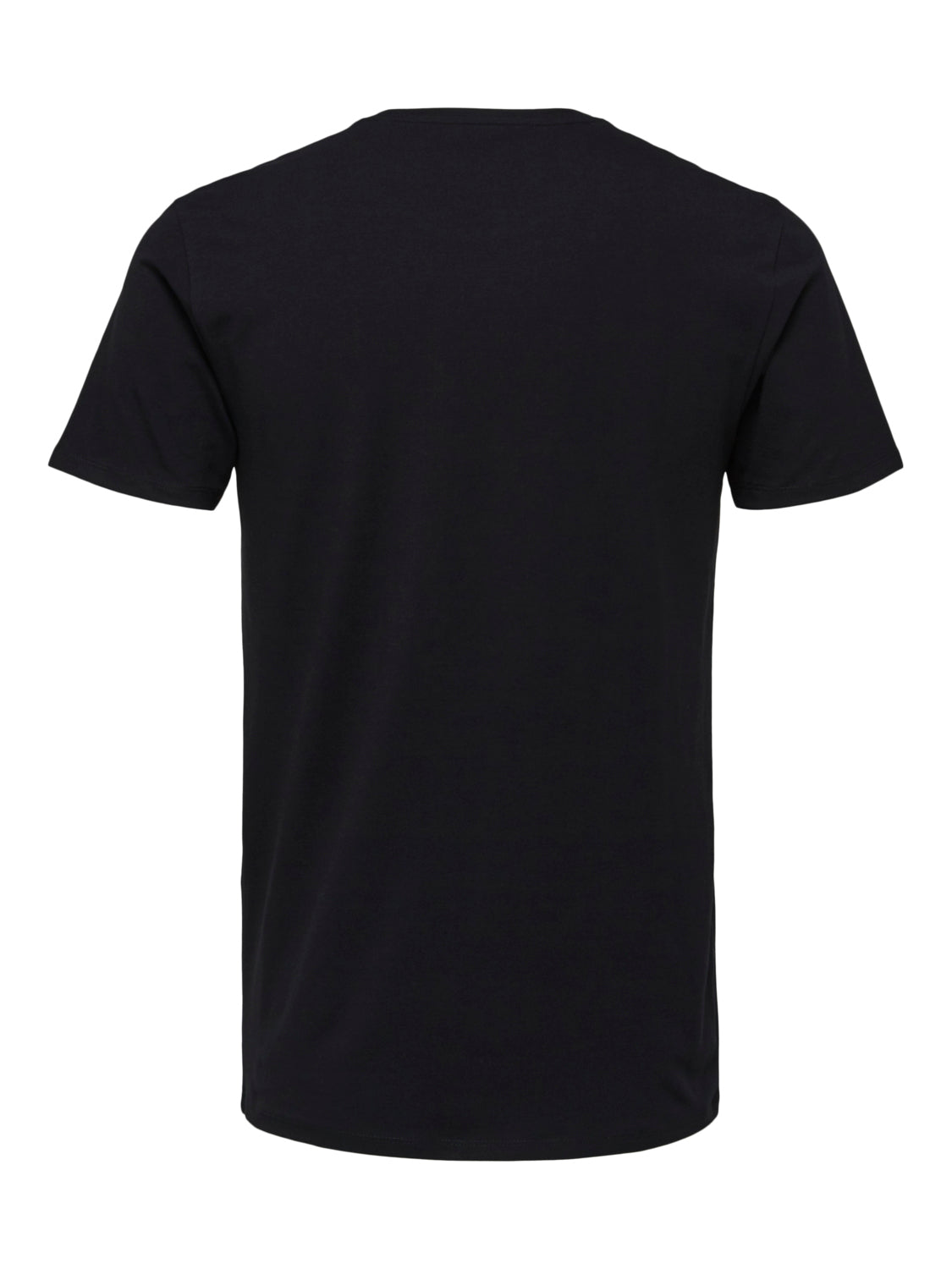 Pima bomull O-neck T-Skjorte - Sort/ Black